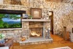 Copperline Lodge - Entry Level Living Room Gas Fireplace